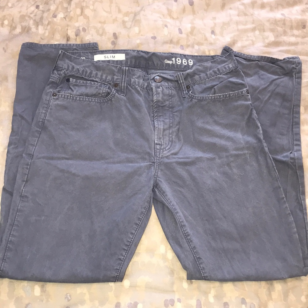 Blue Gap slim pants (32)